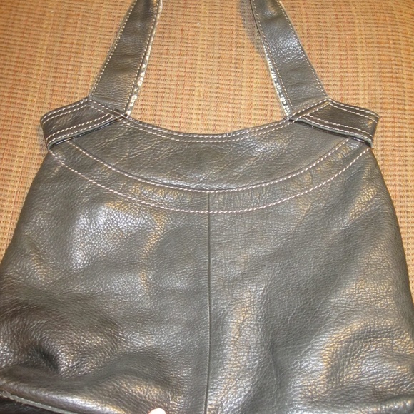 Fossil Black Leather Weekender handbag - Picture 2 of 6